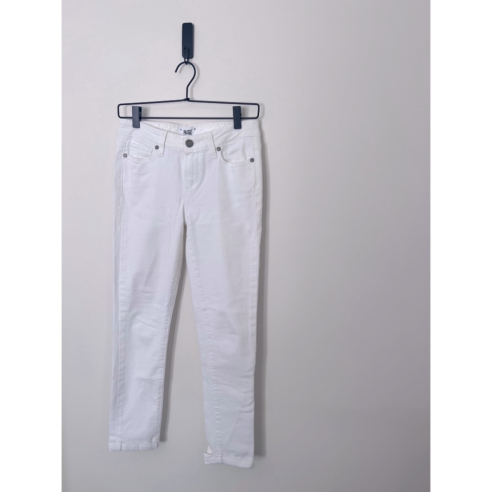 PAIGE Skyline Crop White Pants Denim Size 26